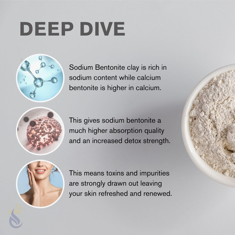Applying ClearLee bentonite clay face mask for a clarifying at-home treatment.