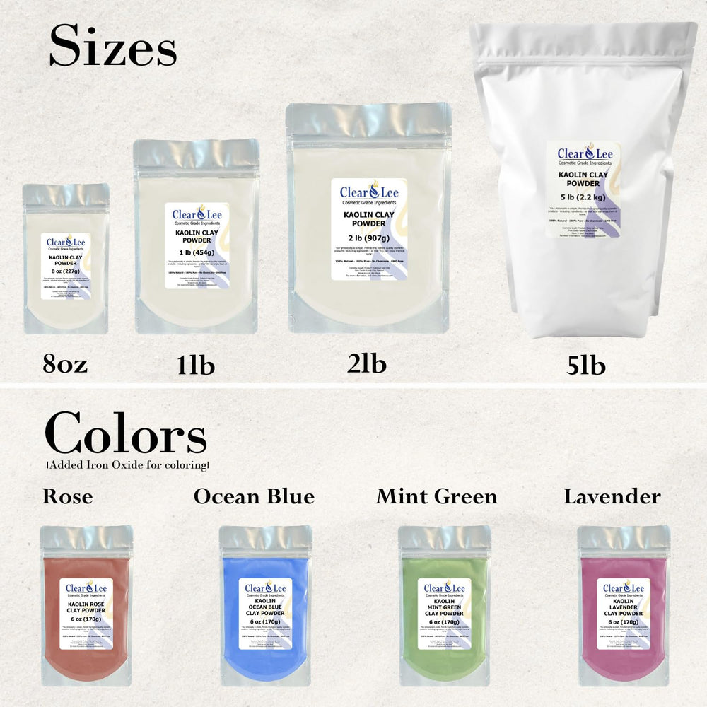 Makeup base use of ClearLee Kaolin clay powder for a natural finish.