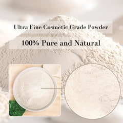 Powder dissolving in water to form a smooth facial mask