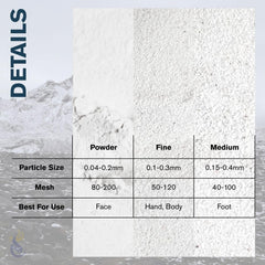 ClearLee pumice in a body scrub for natural grit and smoother skin