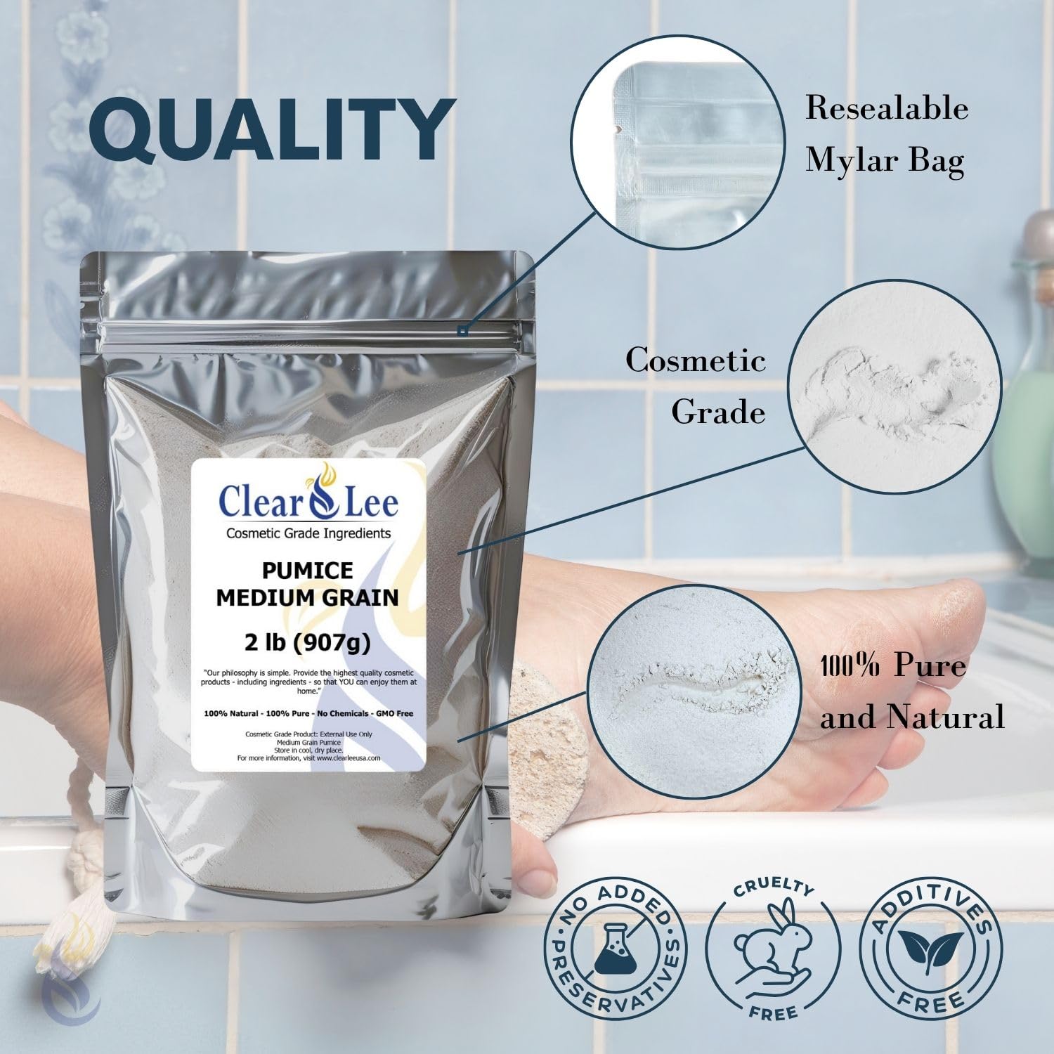 ClearLee eco-friendly exfoliant provides a plastic-free microbead alternative
