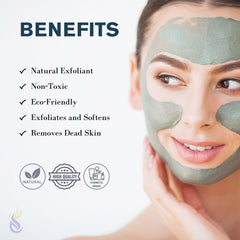 Close-up of ClearLee fine grain pumice for gentle facial exfoliation
