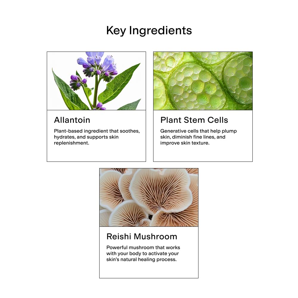 CLEARSTEM CELLRENEW green-tea-saw-palmetto supports balanced oil and clear pores.