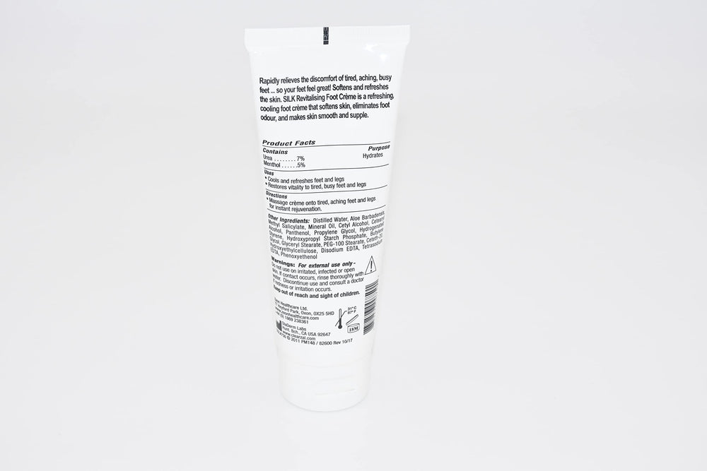 Clearzal Busy Feet cream application on foot with cooling sensation.