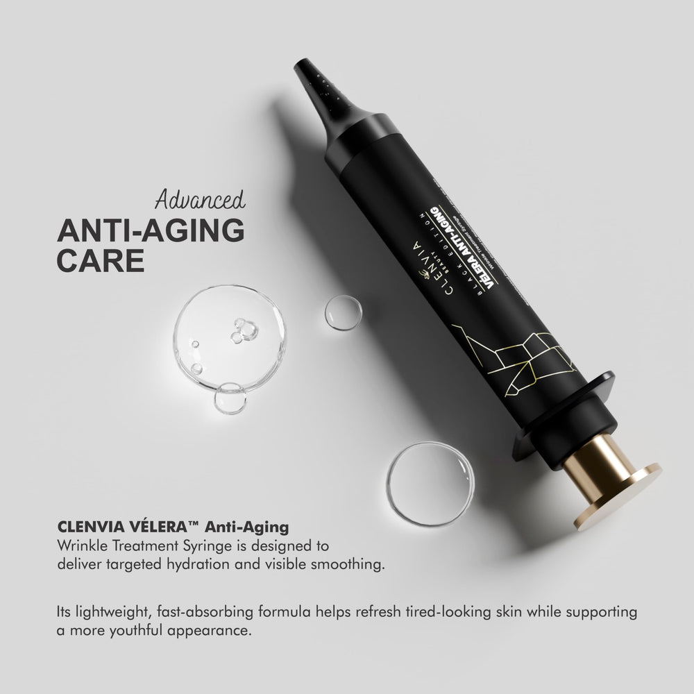 Clenvia Vélera under-eye application visually targets tired areas with hydration
