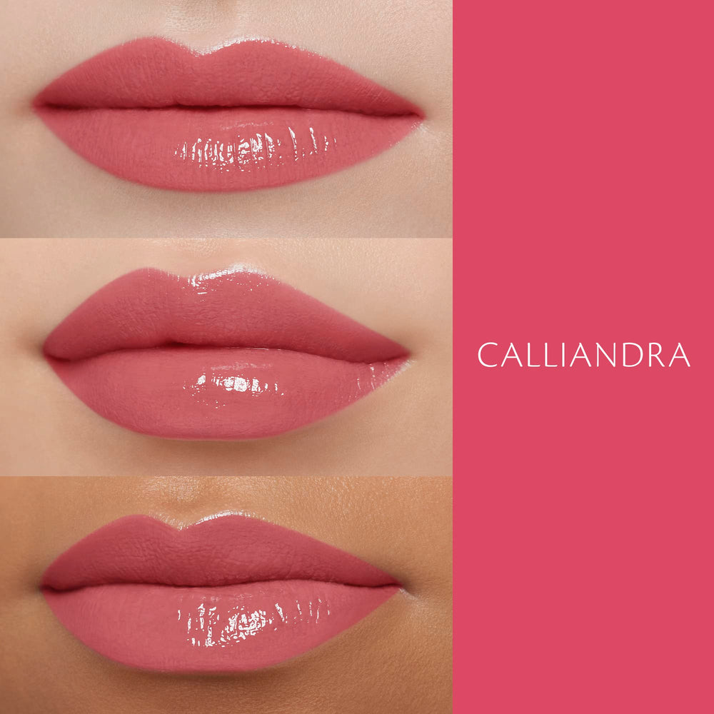 Calliandra lipstick applicator shows precise lip lining in one stroke