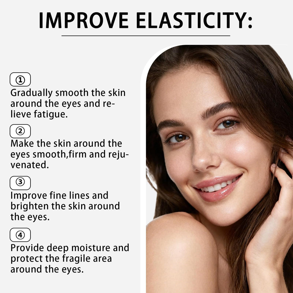 CLERVUN before-after soft-focus image hints improved under-eye appearance.