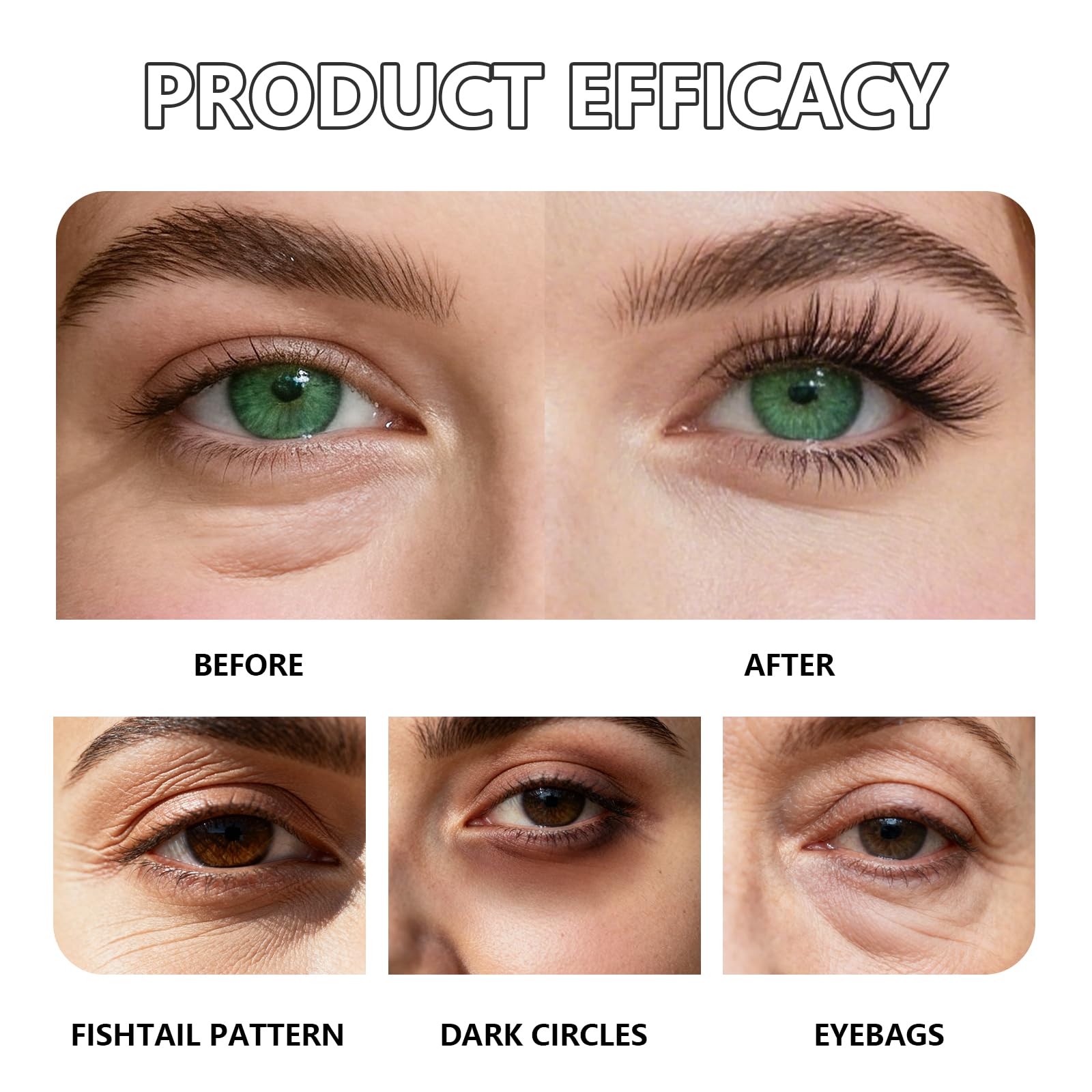 CLERVUN eye-tightener swatch reveals lightweight, non-sticky finish.