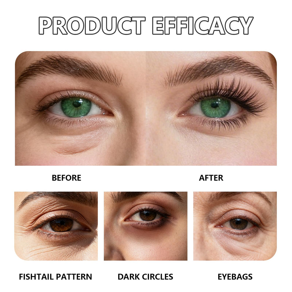 CLERVUN eye-tightener swatch reveals lightweight, non-sticky finish.