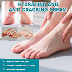 CLERVUN hand and elbow care demonstrates deep moisturization.