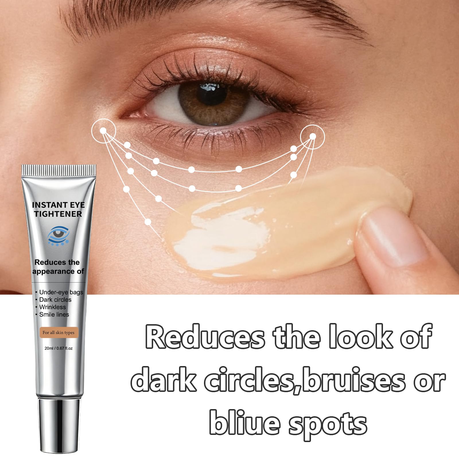 CLERVUN hyaluronic acid formula demonstrates subtle plumping in skin texture.