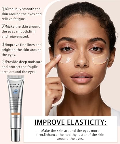 CLERVUN Instant Under Eye Lift Serum brush applicator enables precise application.