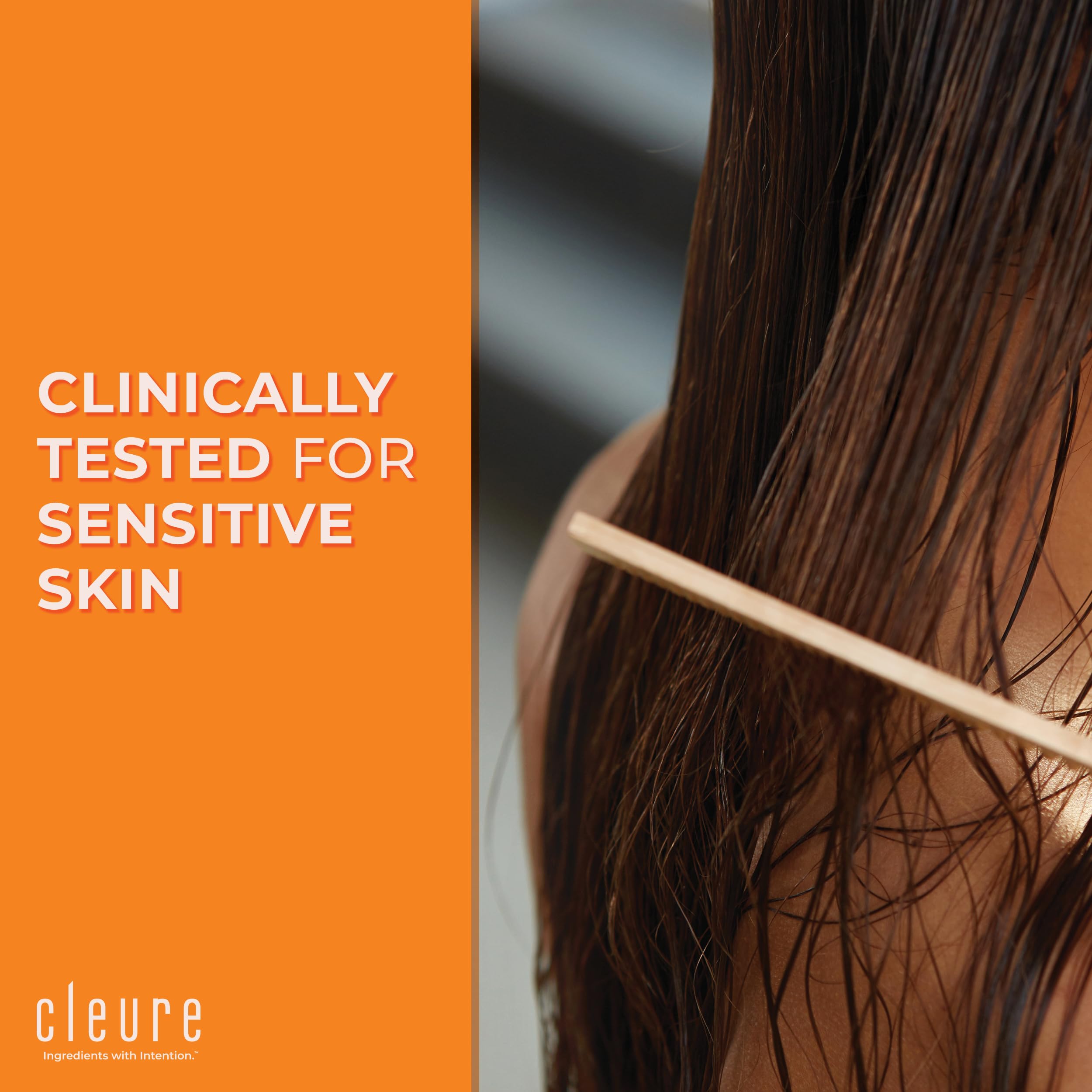 Nourishing Cleure conditioner supports dry scalp with balanced moisture.