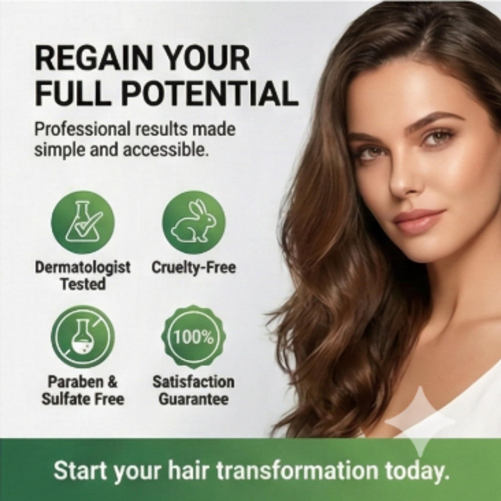Clever Sprouts Hair Growth Serum finish on hair shows healthier shine.