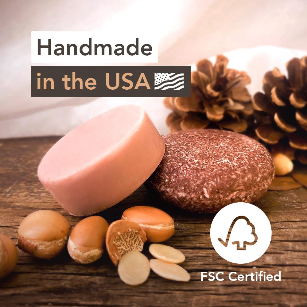 Clever Yoga Wave Argan Shampoo Bar close-up texture showing nourishing formula.