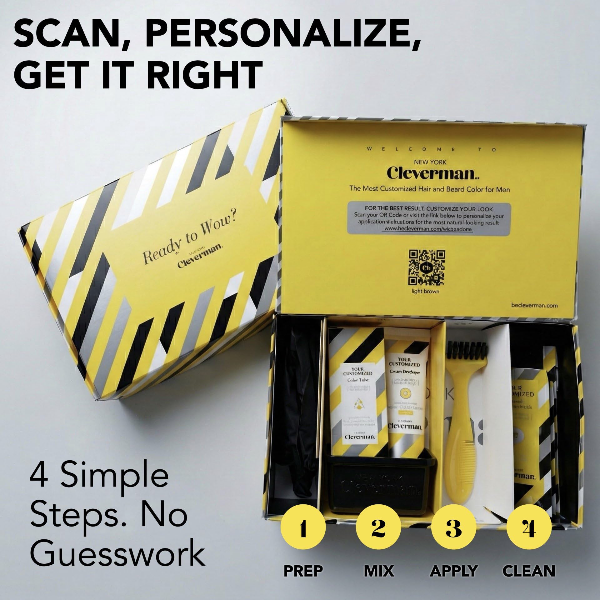 CLEVERMAN 7-minute timer graphic signaling fast at-home results.