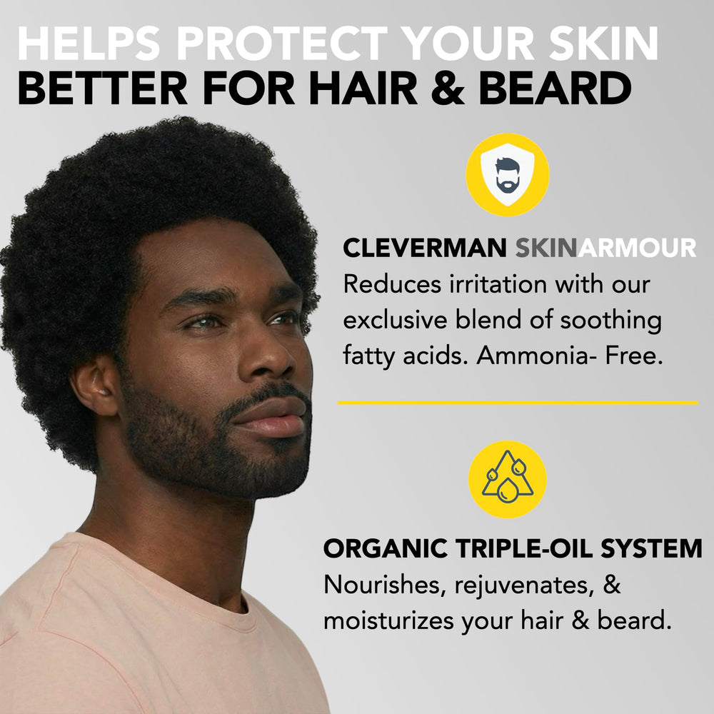 Cleverman post-color cleanser for easy removal of excess dye
