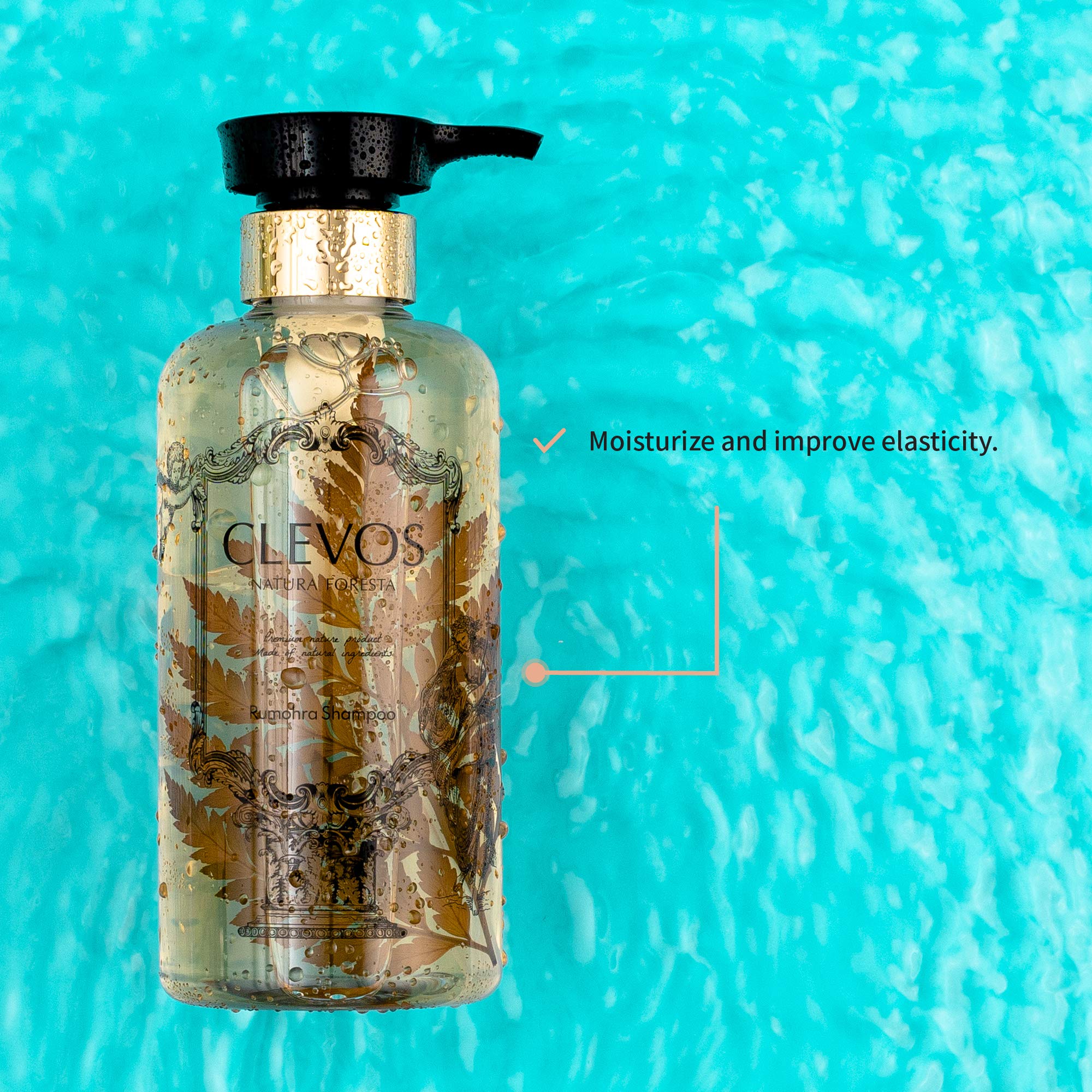 Clevos Natura Foresta label with eco-certifications signals organic, cruelty-free care