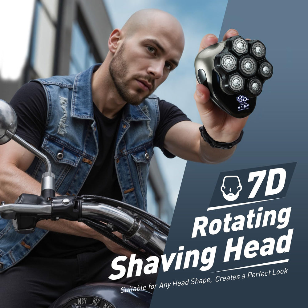 Clforczh shaver showcases 7D floating heads for comprehensive head coverage