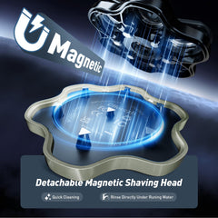 Clforczh IPX6 waterproof shaver suitable for dry and wet shaving