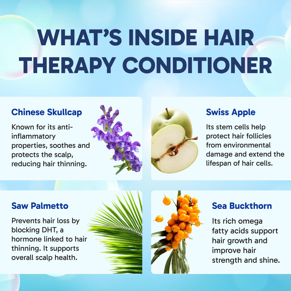 Clinical Effects Hair Therapy set packaging showing two bottles and 8 oz size