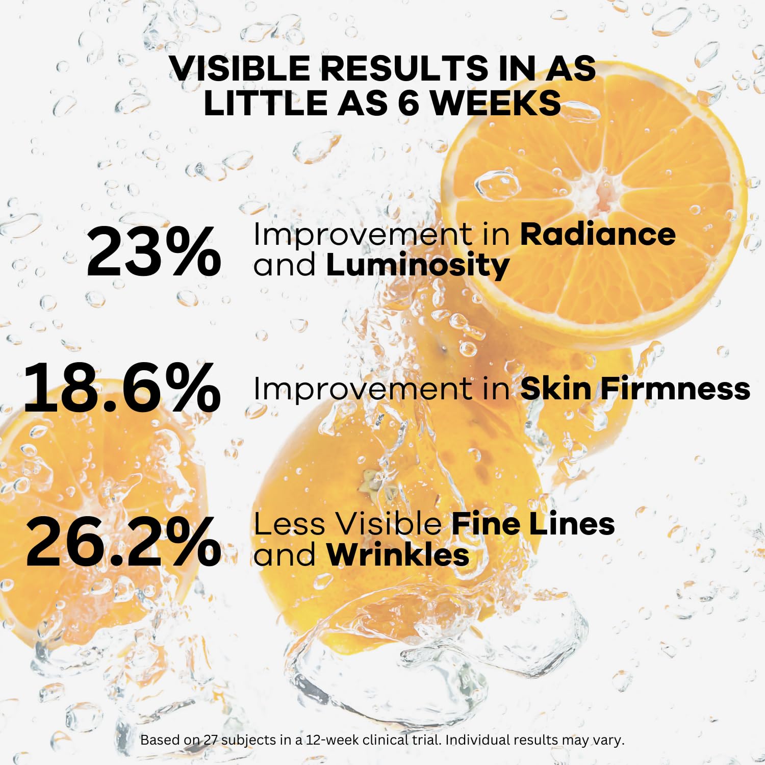 Clinical+ Skin Vitamin C Pro-Collagen Serum label closeup shows premium ingredients