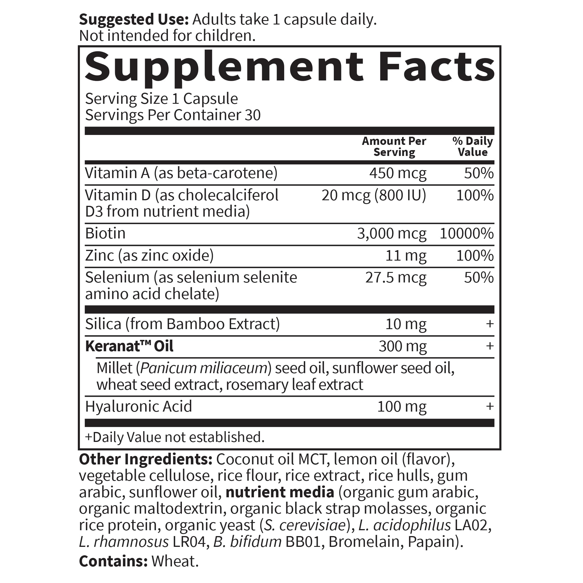 Clinical study icon referencing Keranat in Garden of Life formula