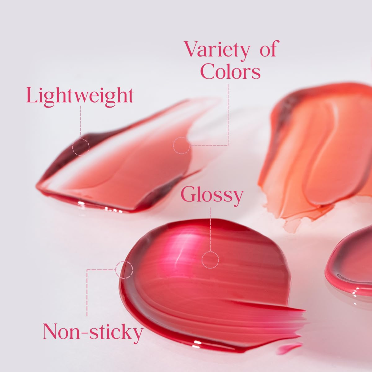 CLIO Crystal Glam Tint contains rose oil for hydration and smoothing.