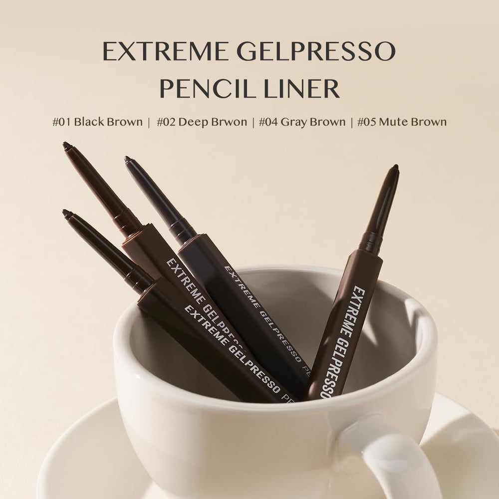CLIO Extreme Gelpresso Pencil Eyeliner waterproof formula stays put in humidity and workouts.