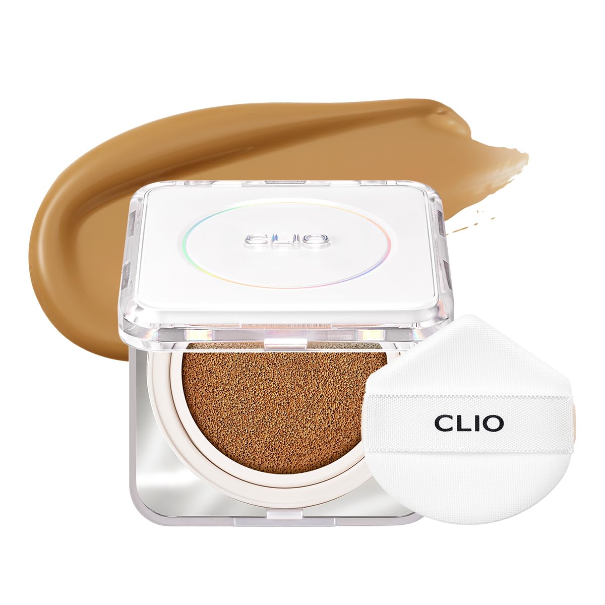 CLIO Kill Cover Founwear Cushion 32W Almond compact showing shade match for natural look