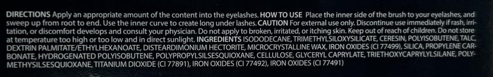 CLIO Kill Lash Superproof Mascara application tips diagram
