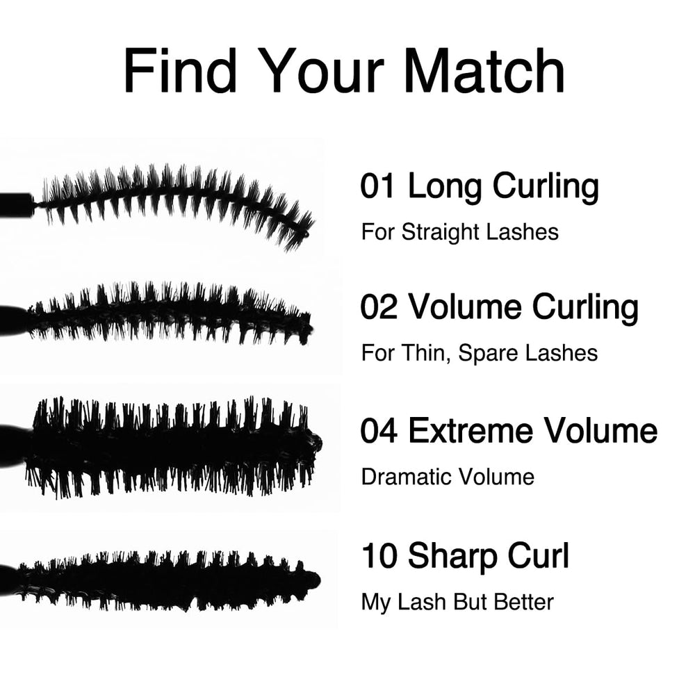 CLIO Kill Lash Superproof Mascara swatch on lashes demonstrates lifting effect