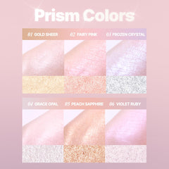 CLIO Prism Highlighter compact for on-the-go highlighting with fingertips.