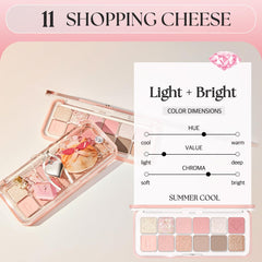 CLIO PRO Eye Palette Air matte shade for precise crease and smooth blend.
