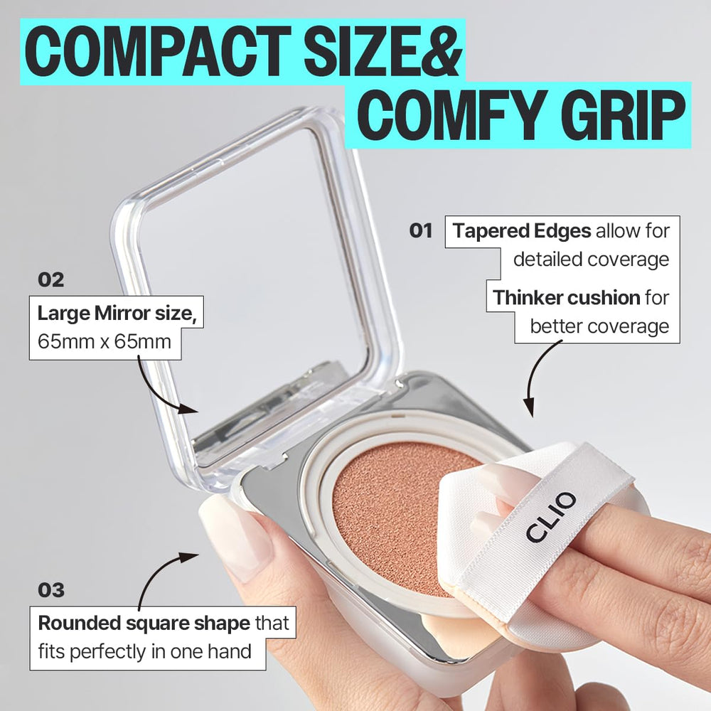 CLIO PROFESSIONAL Kill Cover Founwear Cushion application shot showing quick, even coverage.