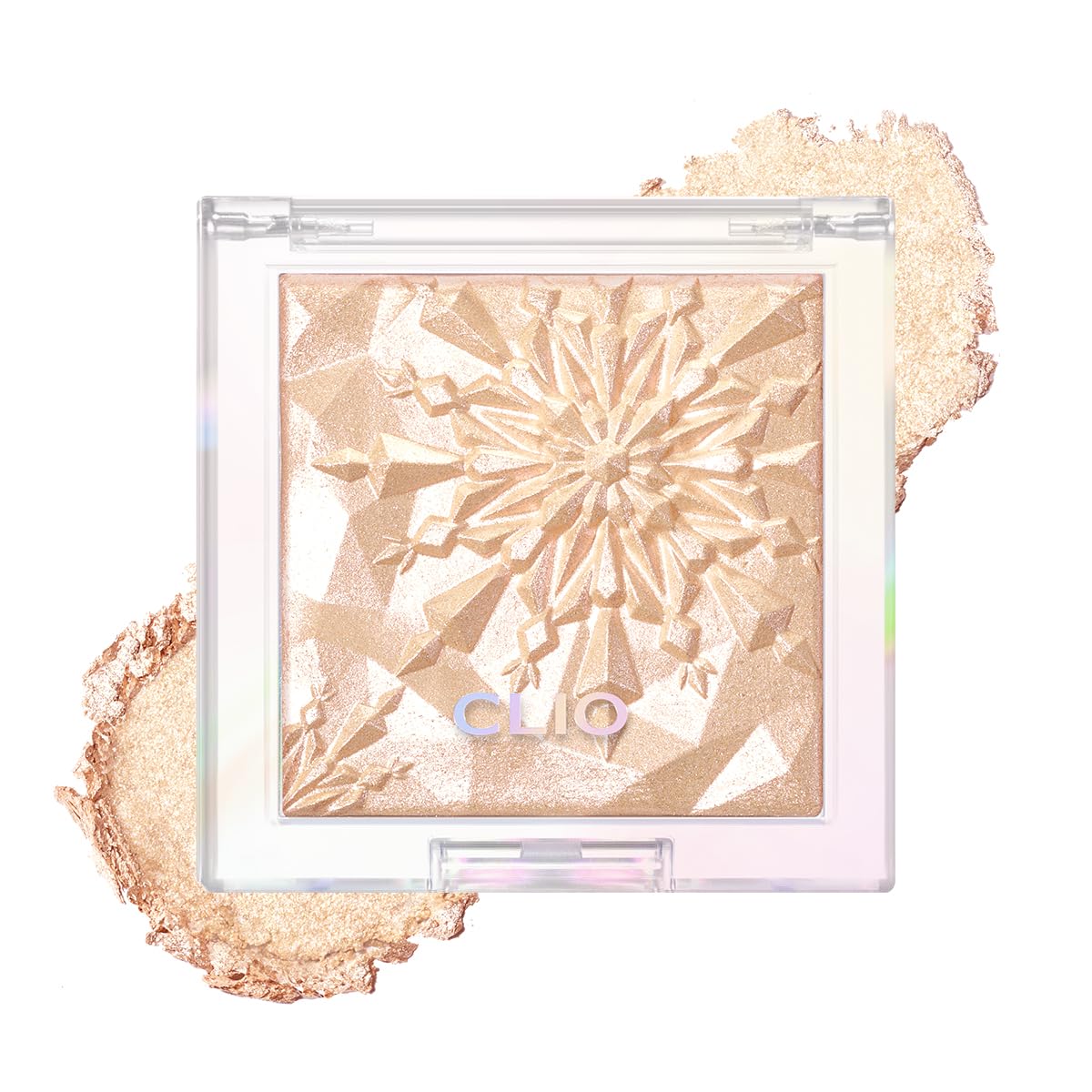 CLIO Prism Highlighter compact palette with radiant pearl shimmer for portable glow