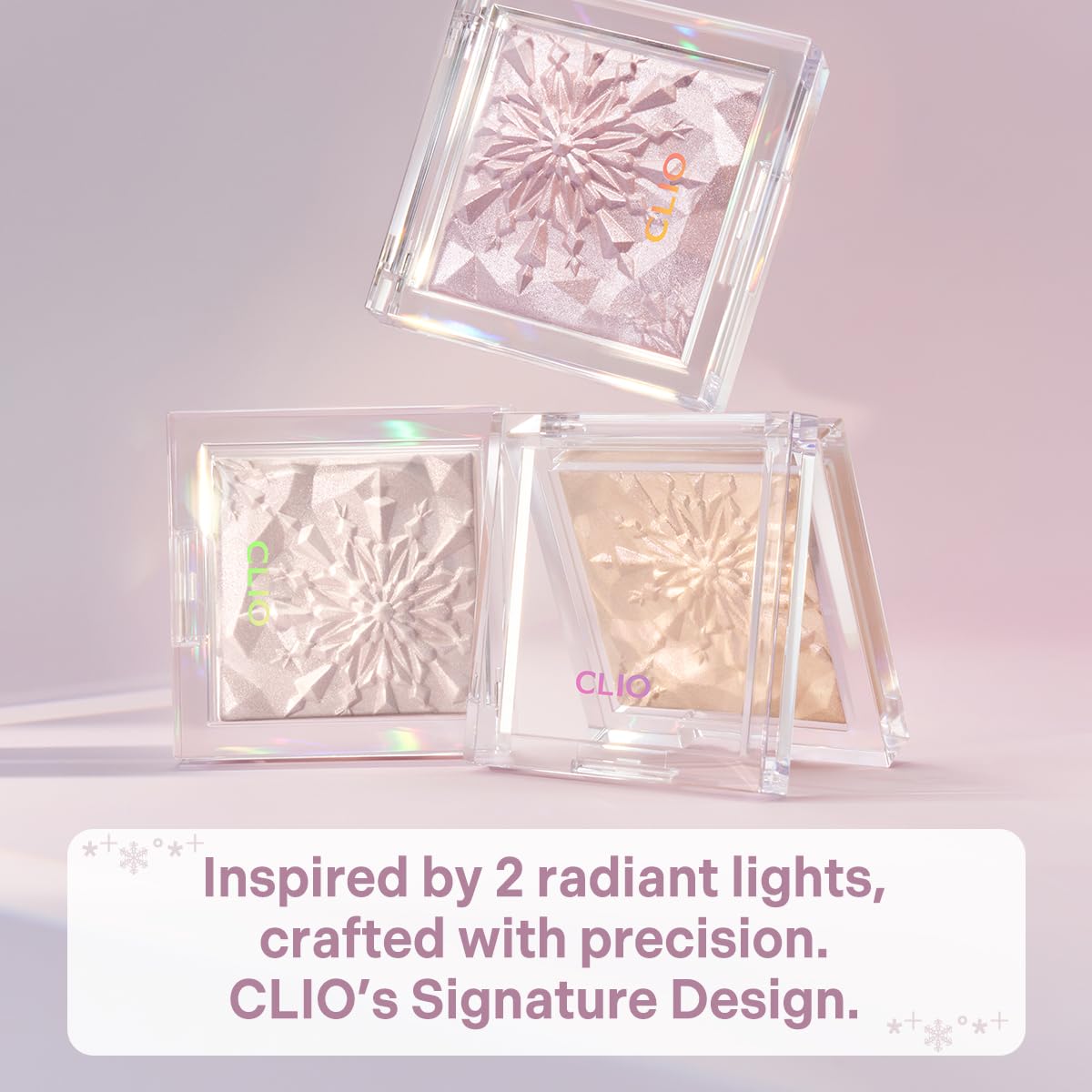 Finger-application enables quick, streak-free glow with CLIO Prism Highlighter