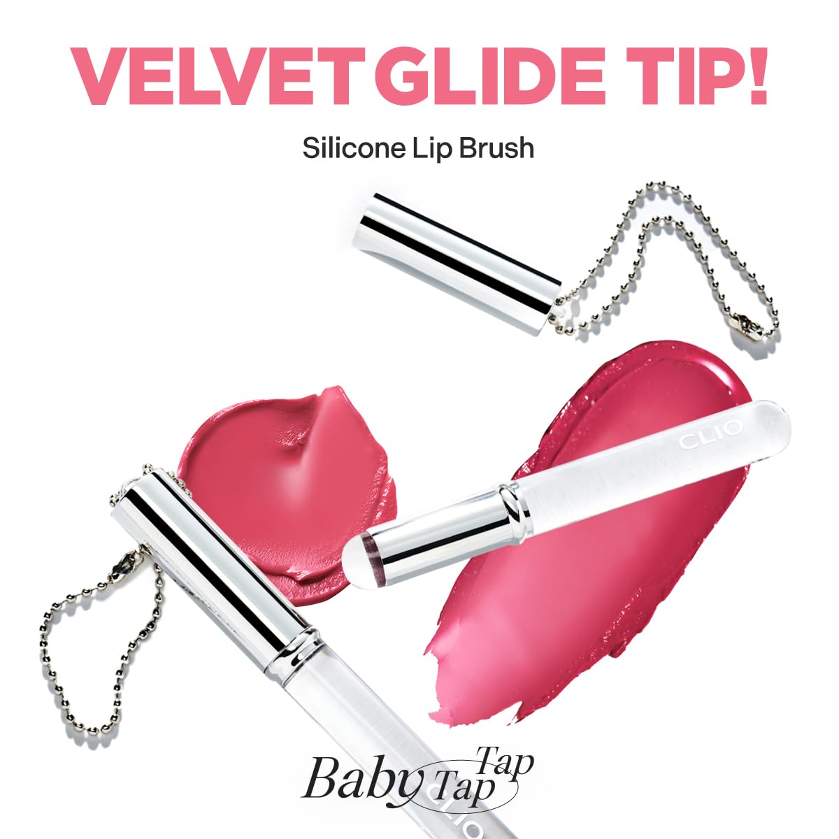 CLIO Professional soft silicone tip ensures gentle, hygienic lip makeup without product absorption