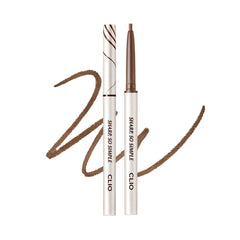 CLIO Sharp So Simple Waterproof Pencil Liner 010 Cacao Brown close-up tip for precise, smooth application.
