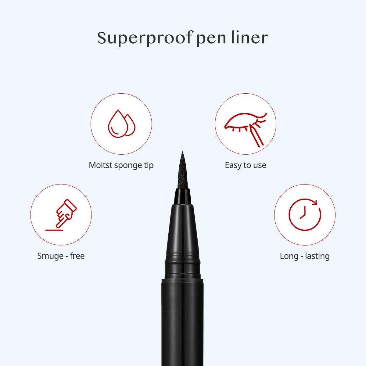 CLIO Superproof Pen thin-line tip in action for delicate lines.