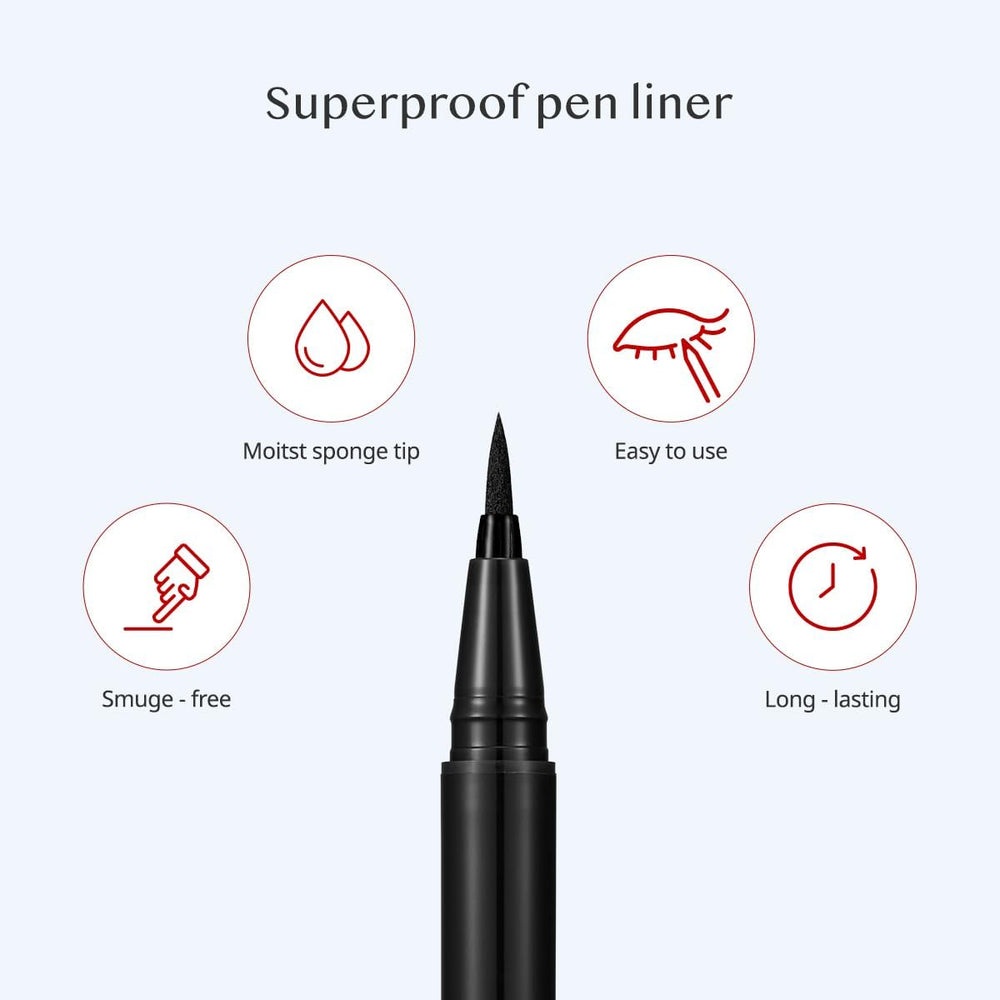CLIO Superproof Pen thin-line tip in action for delicate lines.