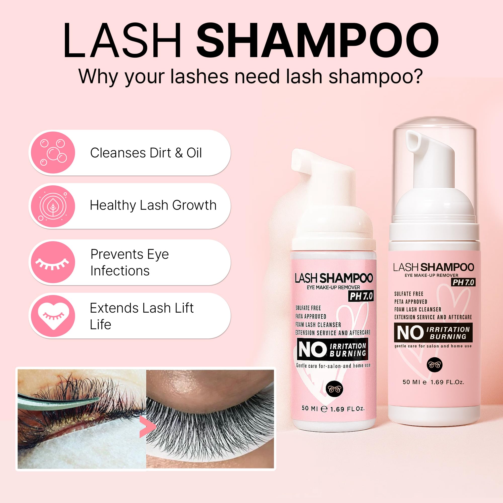 CLIONE PRIME Lash Lift Kit nourishing solution protects and hydrates lashes after lifting.