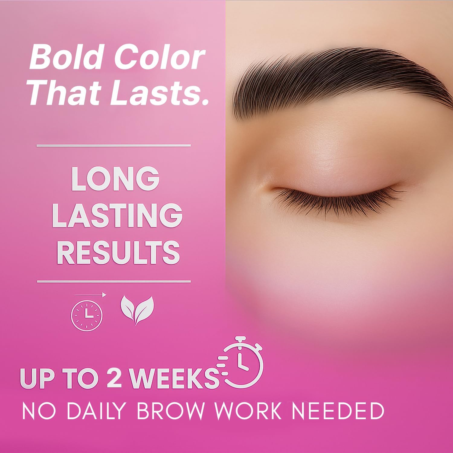 Applying tint to lashes to enhance definition naturally.