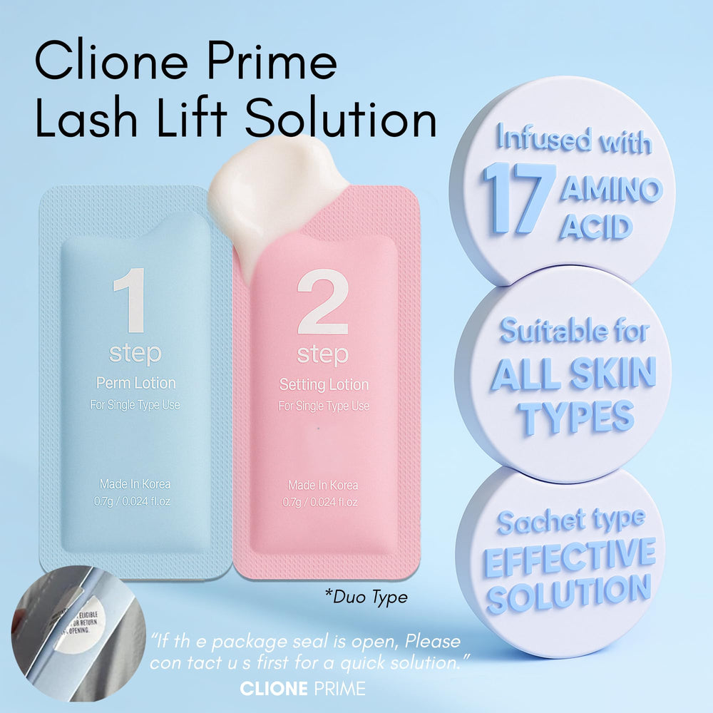 CLIONE PRIME nourishing sealant aftercare protects lashes and maintains hydration.