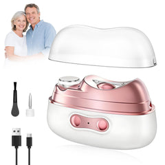 Clippe-ongles électrique 4-en-1 montre son design compact et portable pour le voyage.