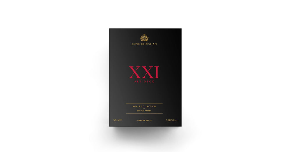 Clive Christian Blonde Amber packaging communicates premium gifting value