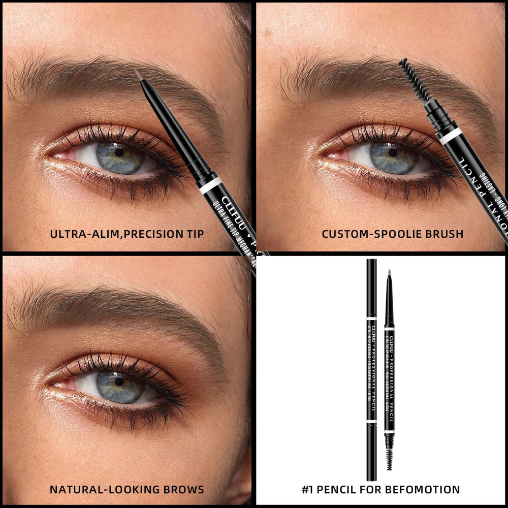 CLLFUU brow pencil sharpener included for precise edges