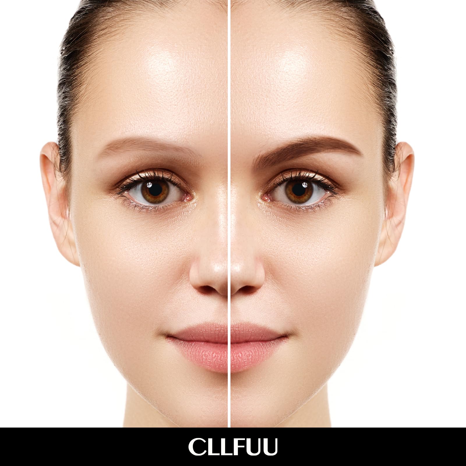CLLFUU brow pencil taupe tip and spoolie for seamless blending