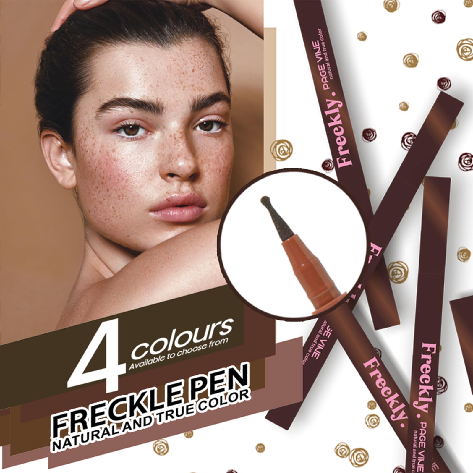CLLFUU Freckle Pen quick-dry formula prevents smearing during makeup application.