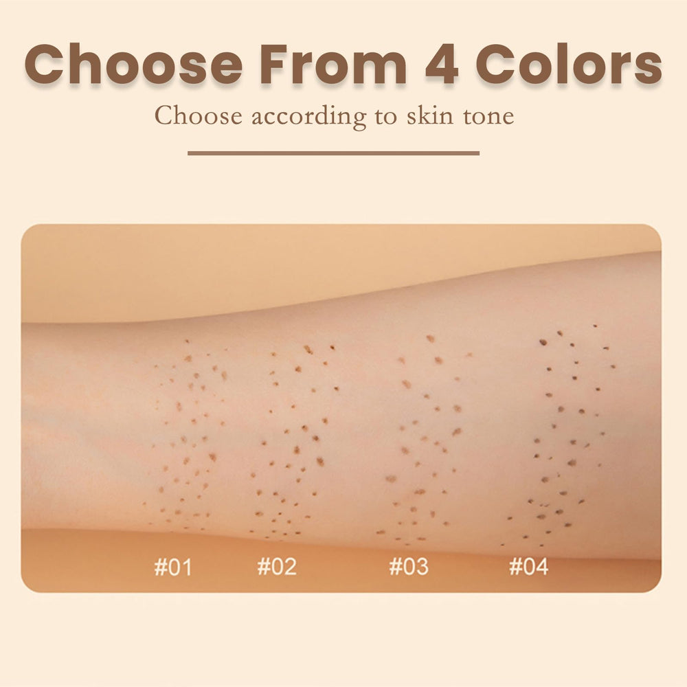 CLLFUU Freckle Pen uses skin-safe minerals for gentle long-wearing freckles.